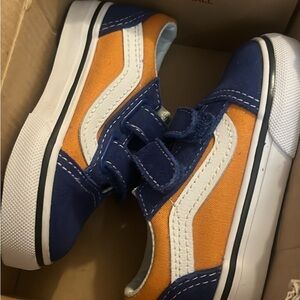 Vans Blue and Orange Sneakers Classic Skate Style